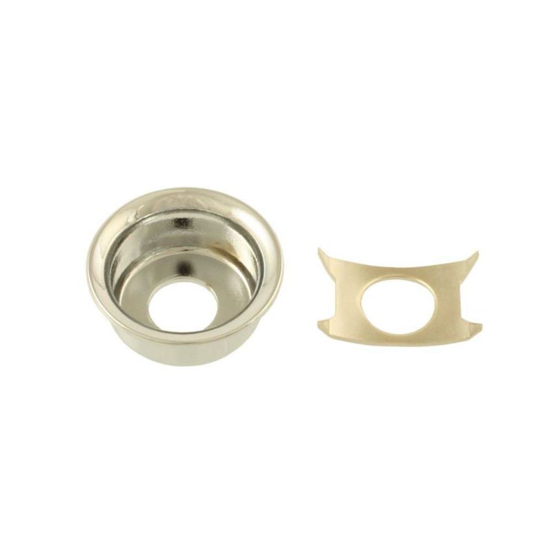 Allparts AP-0275-001 Nickel Input Cup Jackplate for Telecaster [6537]の商品画像1