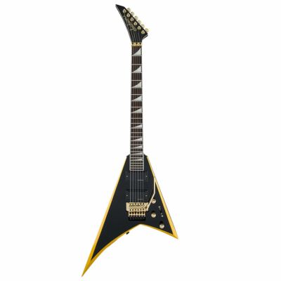 Jackson X Series Rhoads RRX24, Black with Yellow Bevels