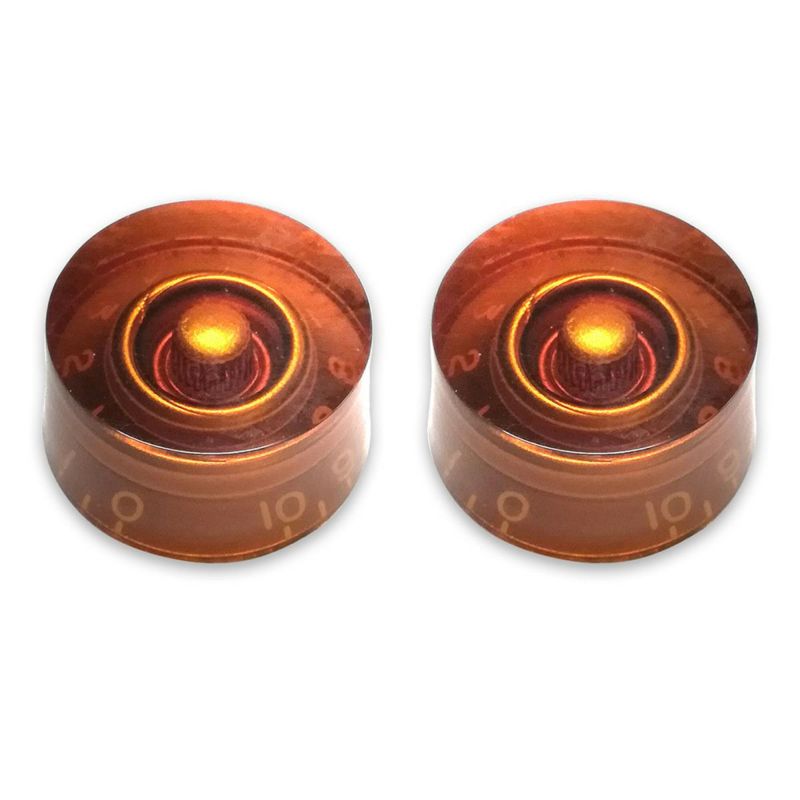 Allparts PK-0130-L22 Left-handed Vintage Style Amber Speed Knobs [5105]の商品画像1