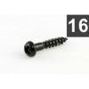 Allparts GS-0006-003 Pack of 16 Long Black Machine Head Screws [7503]の商品画像1