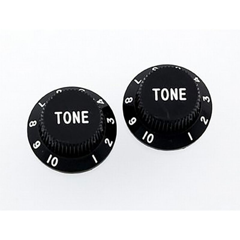 Allparts PK-0153-023 Set of 2 Black Tone Knobs [5046]の商品画像1