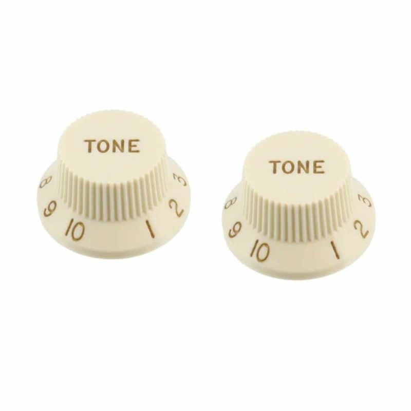 Allparts PK-0153-050 Set of 2 Parchment Tone Knobs [5056]の商品画像1