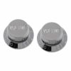 Allparts PK-0154-010 Set of 2 Chrome Plastic Volume Knobs [5028]の商品画像1