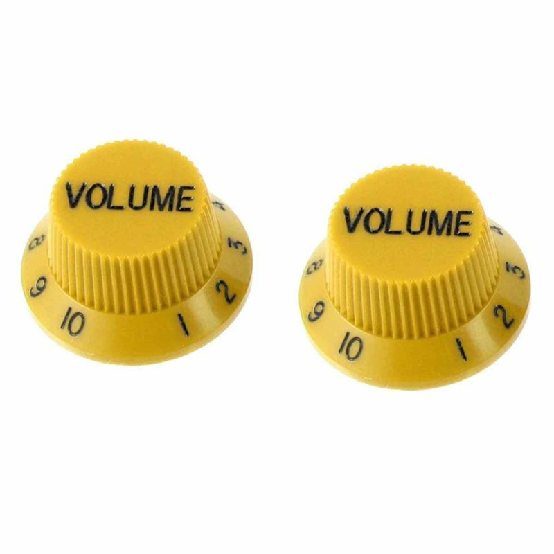 Allparts PK-0154-020 Set of 2 Yellow Volume Knobs [5029]の商品画像1
