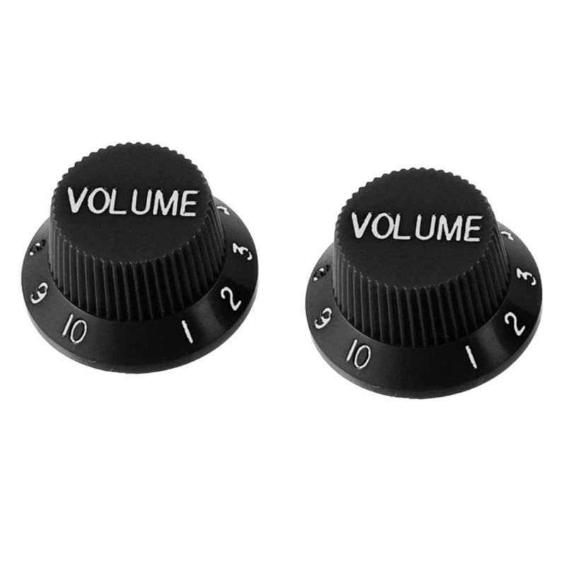 Allparts PK-0154-023 Set of 2 Black Volume Knobs [5031]の商品画像1