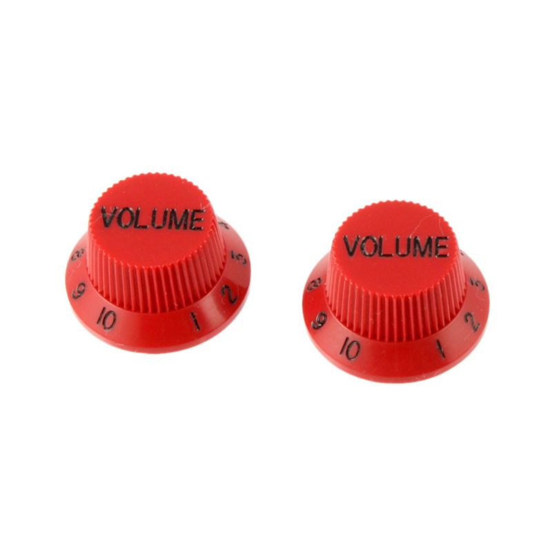 Allparts PK-0154-026 Set of 2 Red Volume Knobs [5034]の商品画像1