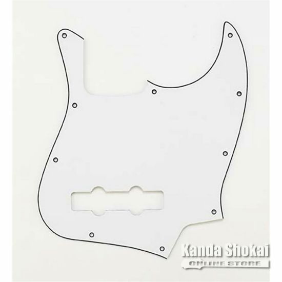 Allparts PG-0755-035 White Pickguard for Jazz Bass [8047]の商品画像1