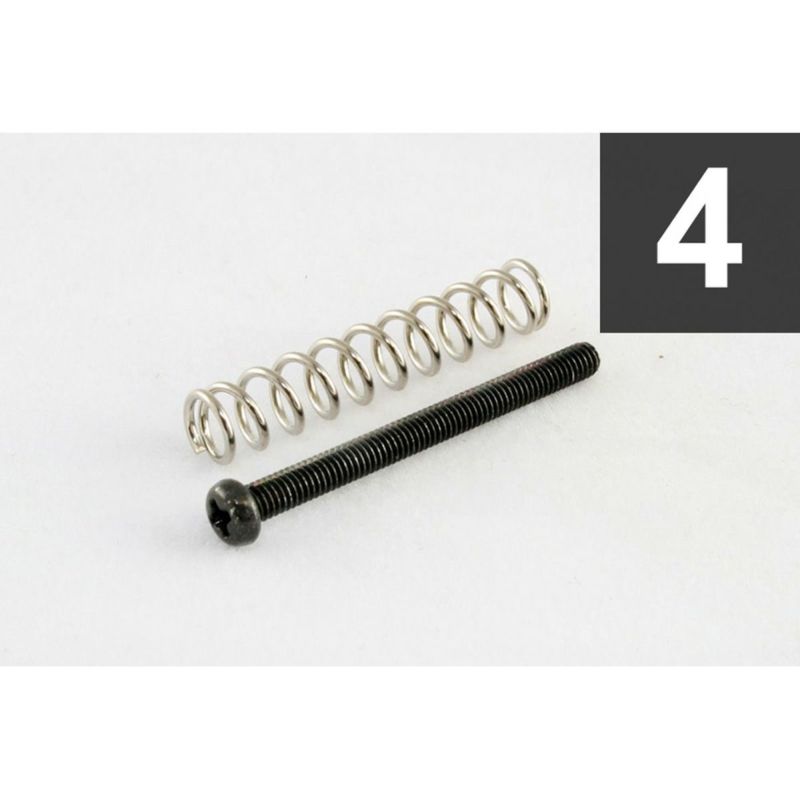 Allparts GS-0394-003 Pack of 4 Black Metric Humbucker Mounting Screws [7551]の商品画像1