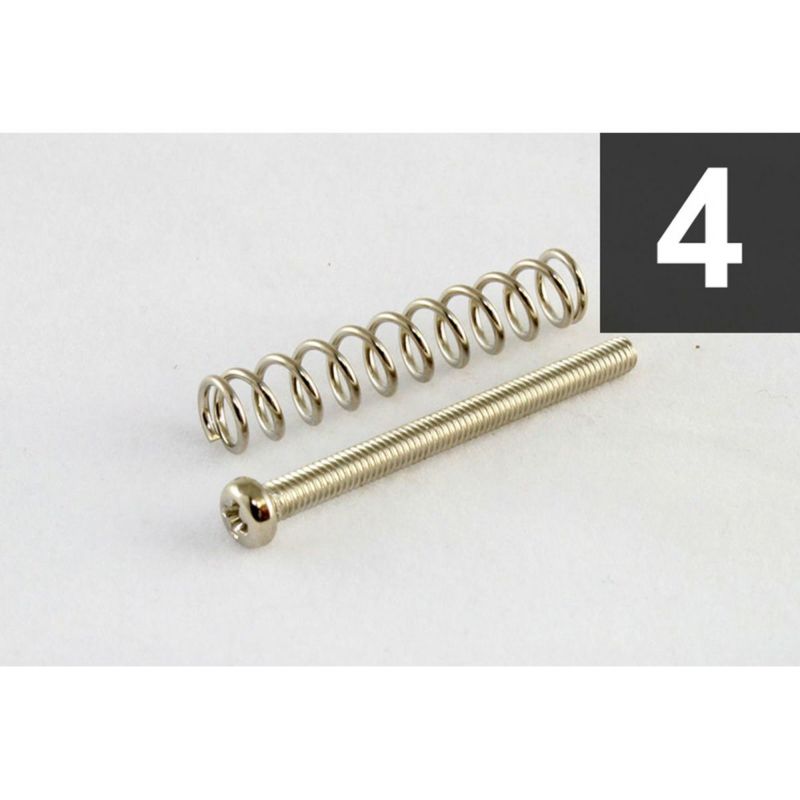 Allparts GS-0394-001 Pack of 4 Nickel Metric Humbucker Mounting Screws [7550]の商品画像1