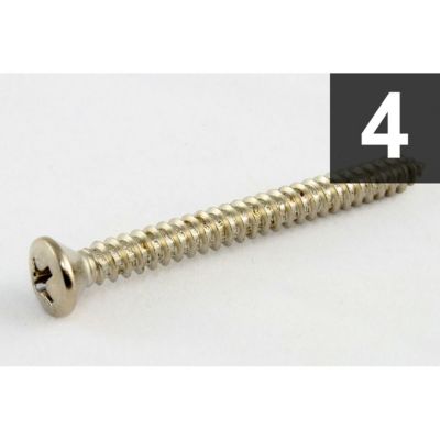 Allparts ( オールパーツ )<br> GS-0005-005 Pack of 4 Steel Neckplate Screws [7516]