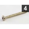 Allparts GS-0005-005 Pack of 4 Steel Neckplate Screws [7516]の商品画像1