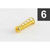 Allparts GS-3324-002 Pack of 6 Gold Metric Bridge Length Screws [7532]の商品画像1