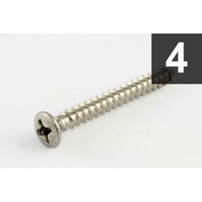 Allparts ( オールパーツ )<br> GS-0003-005 Pack of 4 Steel Strap Button Screws [7525]