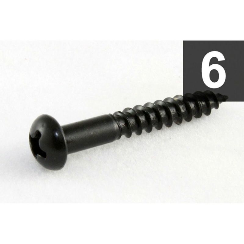 Allparts GS-0013-003 Pack of 6 Black Tremolo Mounting Screws [7521]の商品画像1