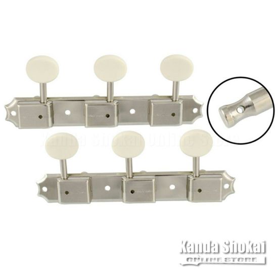 Allparts TK-0700-001 Vintage Style 3x3 Keys Nickel [7001]の商品画像1