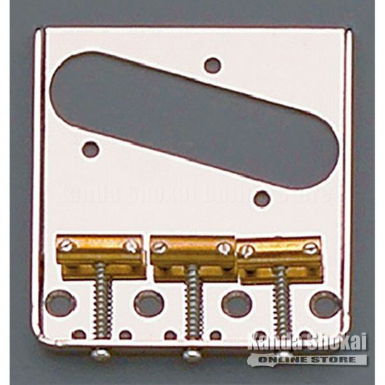 Allparts TB-5120-001 Nickel Vintage 3 Saddle Bridge for Telecaster [6013]の商品画像1