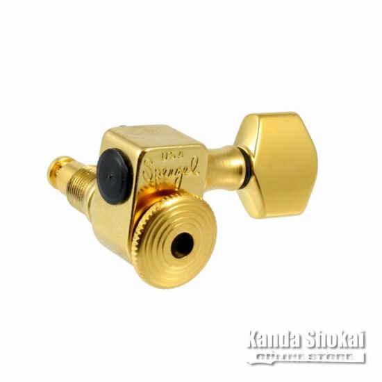 Allparts TK-7467-002 Sperzel 6-in-line Gold Locking Tuners [7018]の商品画像1