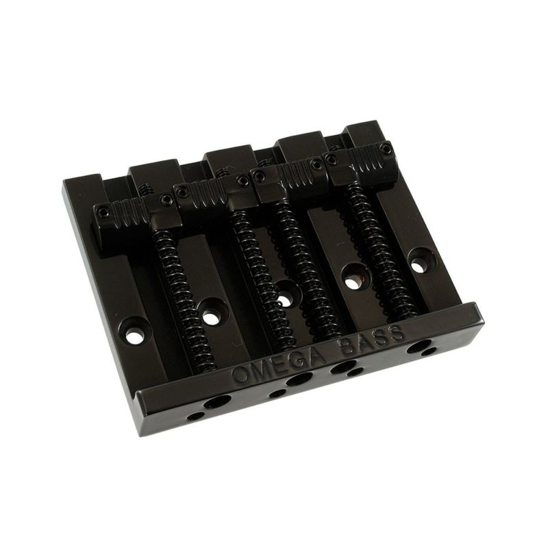 Allparts BB-3351-003 4-String Grooved Omega Bass Bridge Black [6077]の商品画像1