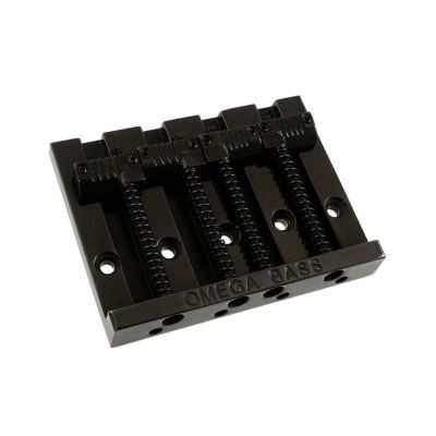 Allparts ( オールパーツ )<br> BB-3351-003 4-String Grooved Omega Bass Bridge Black [6077]