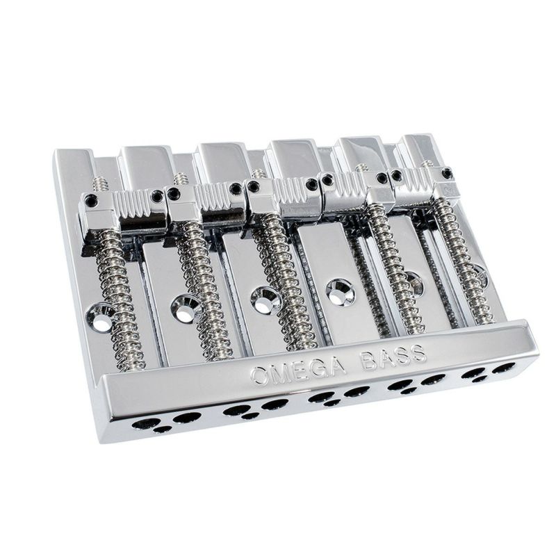 Allparts BB-3361-010 5-String Grooved Omega Bass Bridge Chrome [6081]の商品画像1