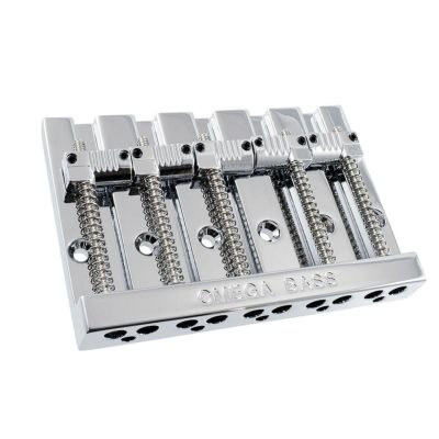 Allparts ( オールパーツ )<br> BB-3361-010 5-String Grooved Omega Bass Bridge Chrome [6081]