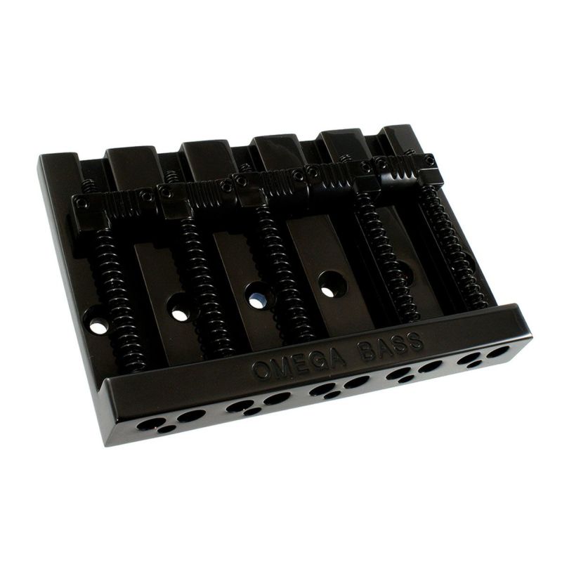 Allparts ( オールパーツ ) BB-3361-003 5-String Grooved Omega Bass Bridge Black  [6080] | ギターの通販なら 御茶ノ水楽器センター