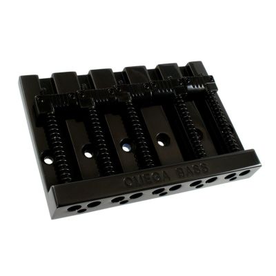 Allparts ( オールパーツ )<br> BB-3361-003 5-String Grooved Omega Bass Bridge Black [6080]