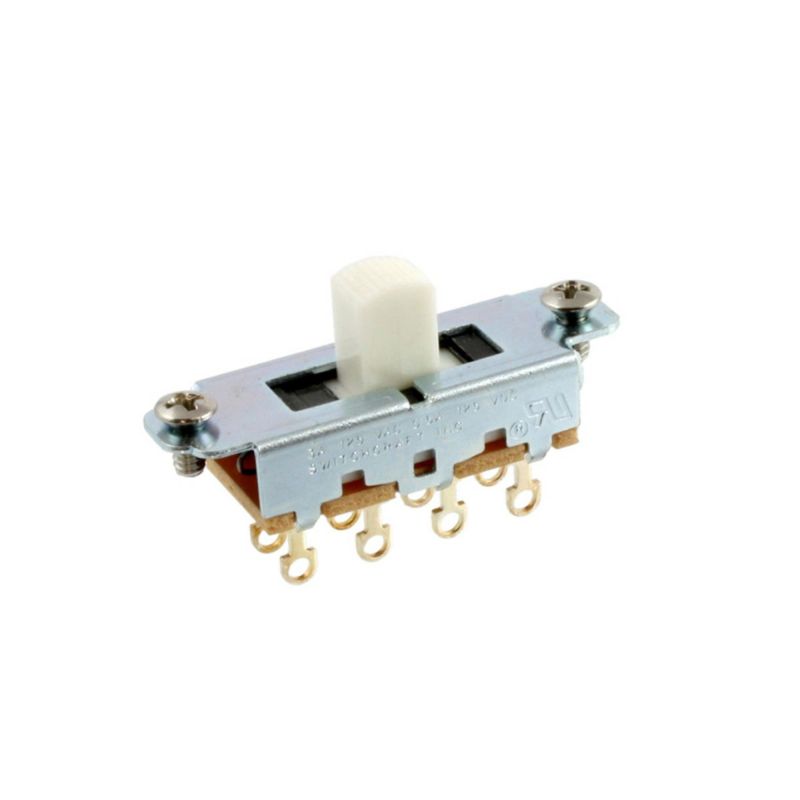 Allparts EP-0261-025 Switchcraft White On-Off-On Slide Switch [1012]の商品画像1