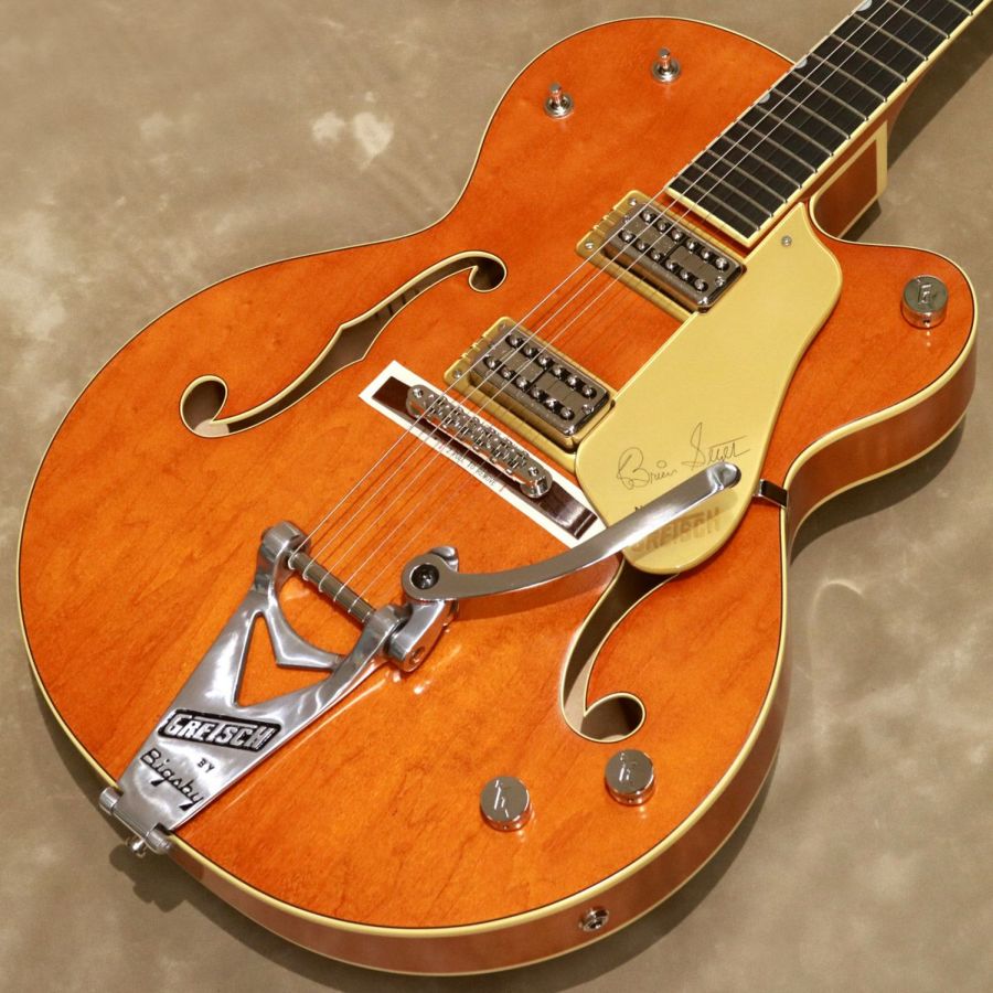 Gretsch G6120T-BSSMK Brian Setzer Signature Nashville Hollow Body '59 "Smoke" with Bigsby, Smoke Orangeの商品画像1