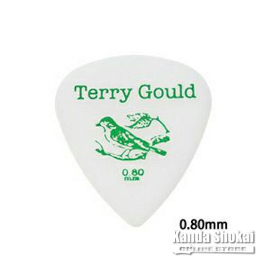 Pickboy GP-TG-T/08 Terry Gould Guitar Pick Teardrop 0.80mm, Whiteの商品画像1