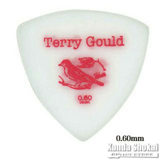 Pickboy GP-TG-RS/06 Terry Gould Sand Grip Pick Triangle 0.60mm, Whiteの商品画像1