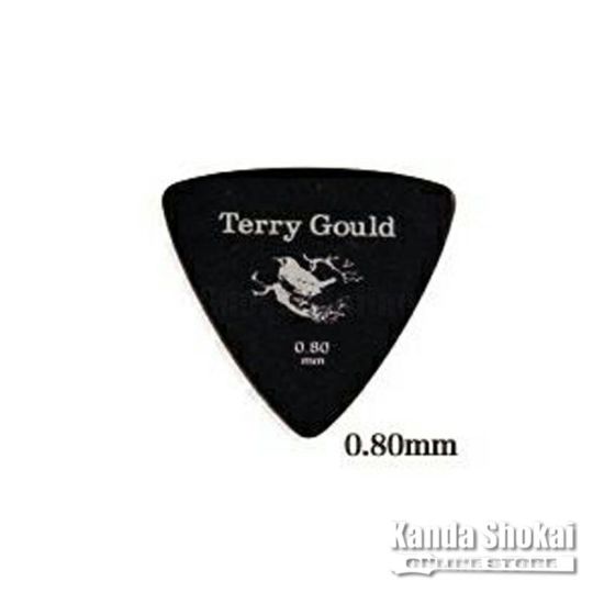 Pickboy GP-TG-RB/08 Terry Gould Guitar Pick Triangle 0.80mm, Blackの商品画像1