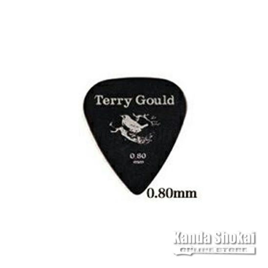Pickboy GP-TG-TB/08 Terry Gould Guitar Pick Teardrop 0.80mm, Blackの商品画像1