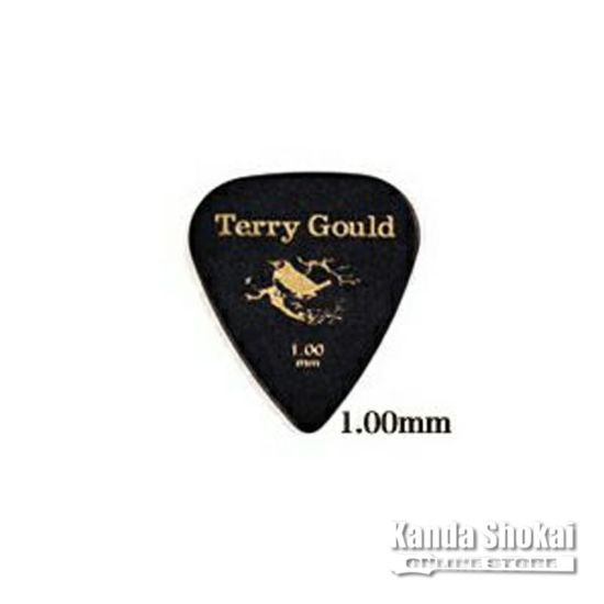 Pickboy GP-TG-TB/100 Terry Gould Guitar Pick Teardrop 1.00mm, Blackの商品画像1