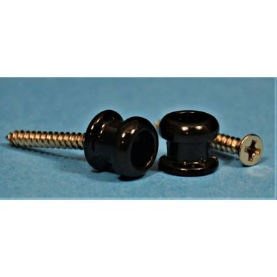 Allparts ( オールパーツ )<br> AP-0682-003 Black Economy Strap Buttons [6609]
