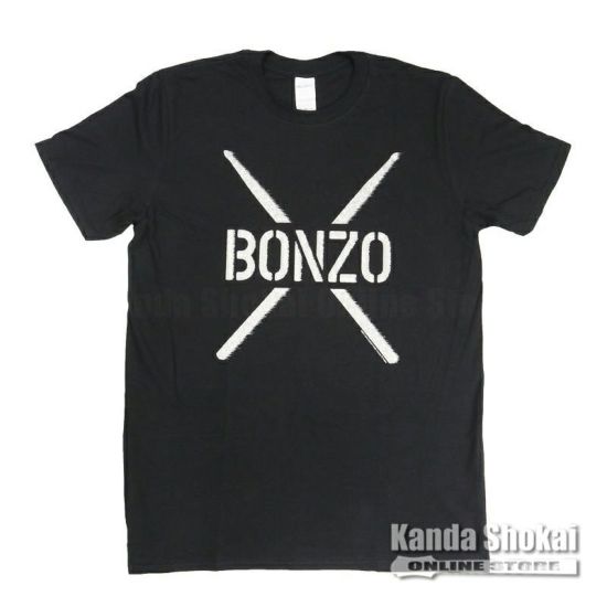 Promuco John Bonham T-Shirt BONZO STENCIL, Black, Mediumの商品画像1
