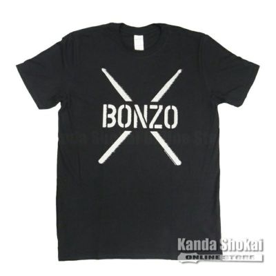 Promuco ( プロムコ )<br> John Bonham T-Shirt BONZO STENCIL, Black, Medium