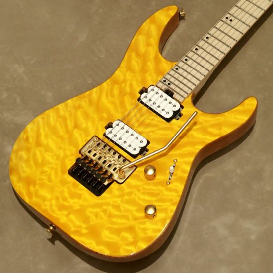 Charvel Pro-Mod DK24 HH FR M Mahogany with Quilt Maple, Dark Amber [S/N: MC20501360]の商品画像1