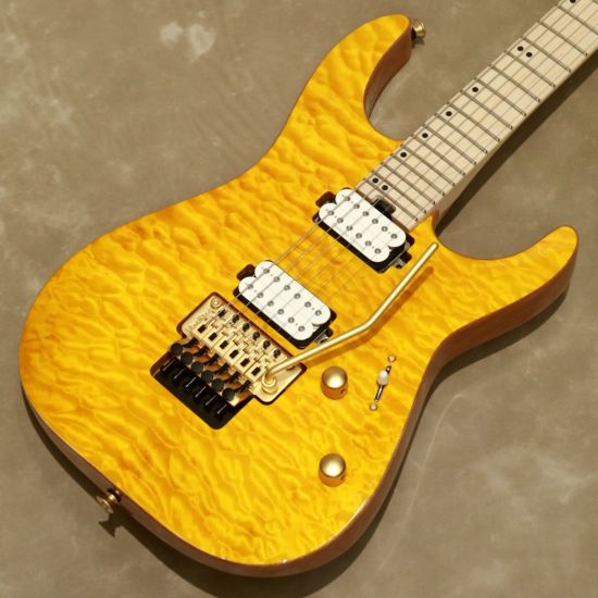 Charvel Pro-Mod DK24 HH FR M Mahogany with Quilt Maple, Dark Amber [S/N: MC20501360]の商品画像1