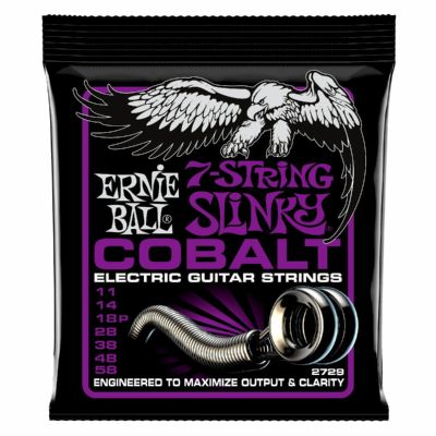 [Outlet] Ernie Ball ( アーニーボール )<br> Power Slinky Cobalt 7-String Electric Guitar 11-58 [#2729]