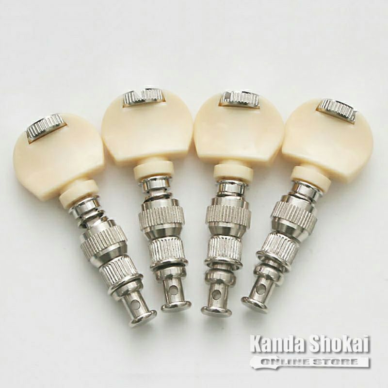 Grover Ukulele Peg 1, Nickel White Buttonの商品画像1