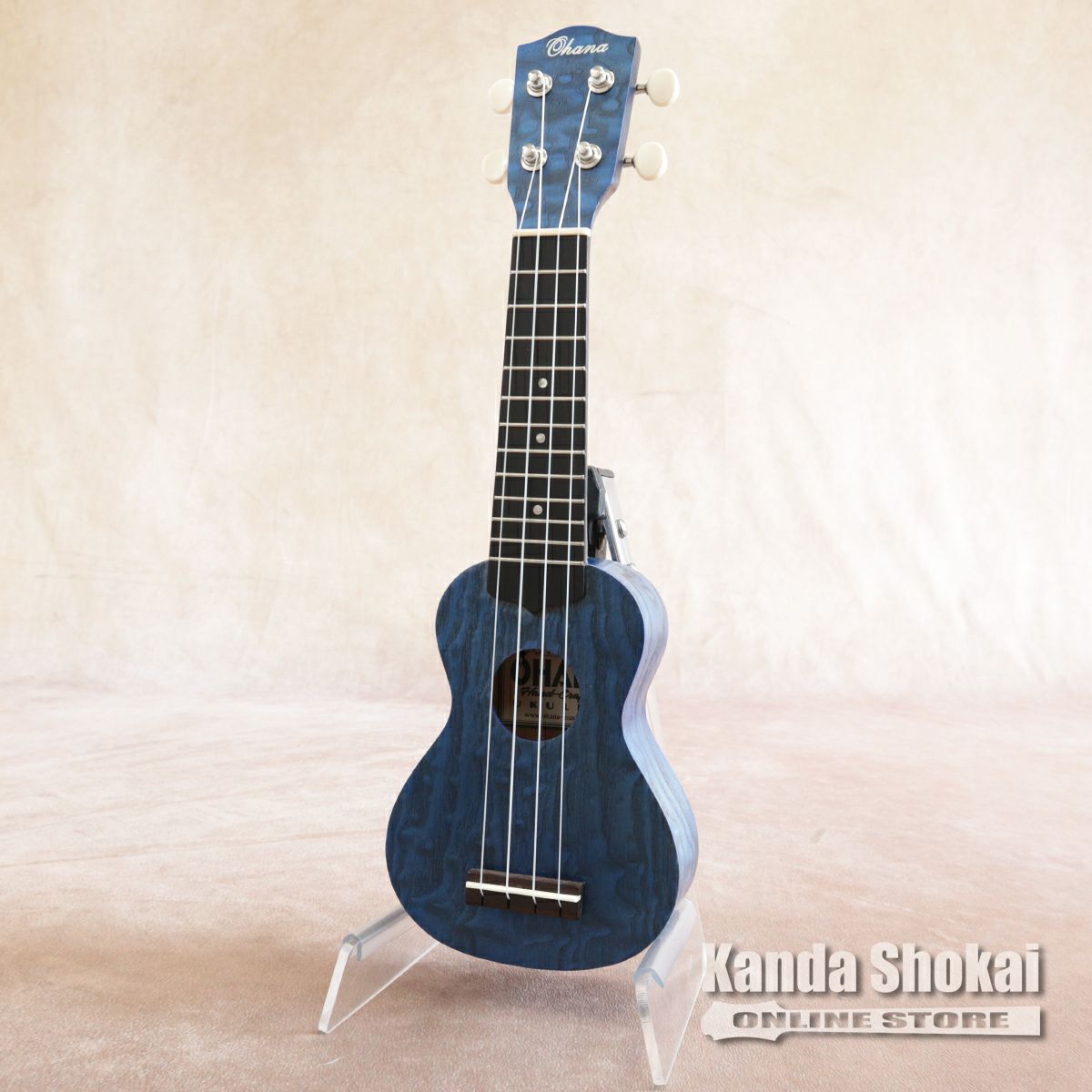 美品 Ohana PK-706 ウクレレ なさ 本体 花柄ストラップとケース
