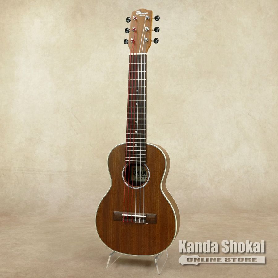 Ohana Micro Guitar, Tenor Body, Tenor Scale, Solid Mahogany Top, Mahogany Back & Sides TKG-20の商品画像1