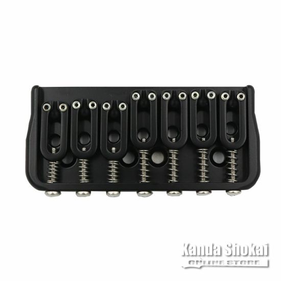 Hipshot 7 String Fixed Guitar Bridge, Black, 0.175の商品画像1