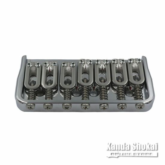 Hipshot 7 String Fixed Guitar Bridge, Chrome, 0.175の商品画像1