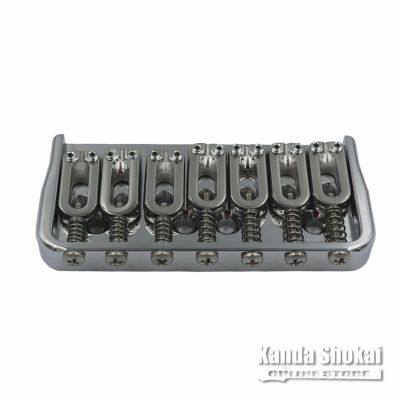 Hipshot ( ヒップショット )<br> 7 String Fixed Guitar Bridge, Chrome, 0.175