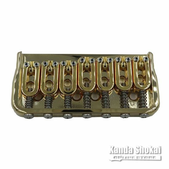 Hipshot 7 String Fixed Guitar Bridge, Gold, 0.125の商品画像1