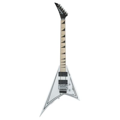 Jackson X Series Rhoads RRX24M, Snow White with Black Pinstripes