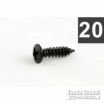 Allparts GS-0001-003 Pack of 20 Black Pickguard Screws [7578]の商品画像1