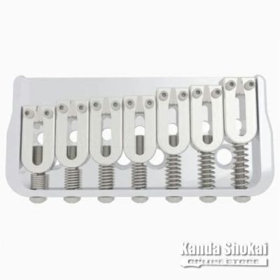 Hipshot ( ヒップショット )<br> 7 String Fixed Guitar Bridge, Chrome, 0.125